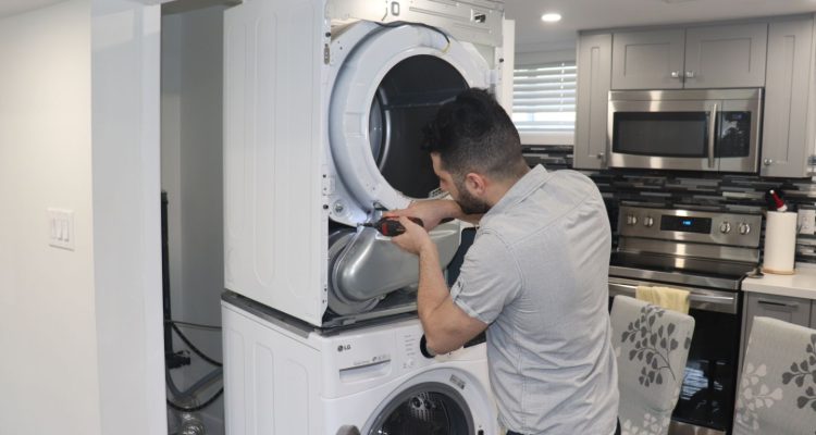 Professional Dryer Drum Repair In Progress