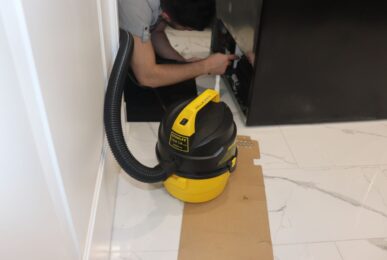 Refrigerator Vacuuming For The Back Side